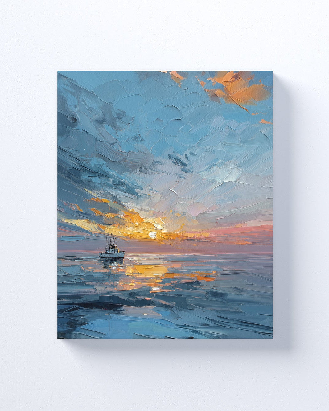 Fisherman Wall Art Print on canvas or poster. Fisherman 1