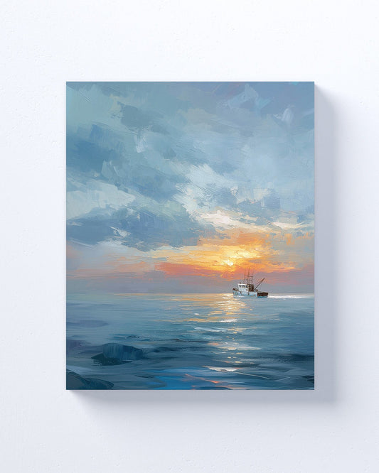 Fisherman Wall Art Print on canvas or poster. Fisherman 2