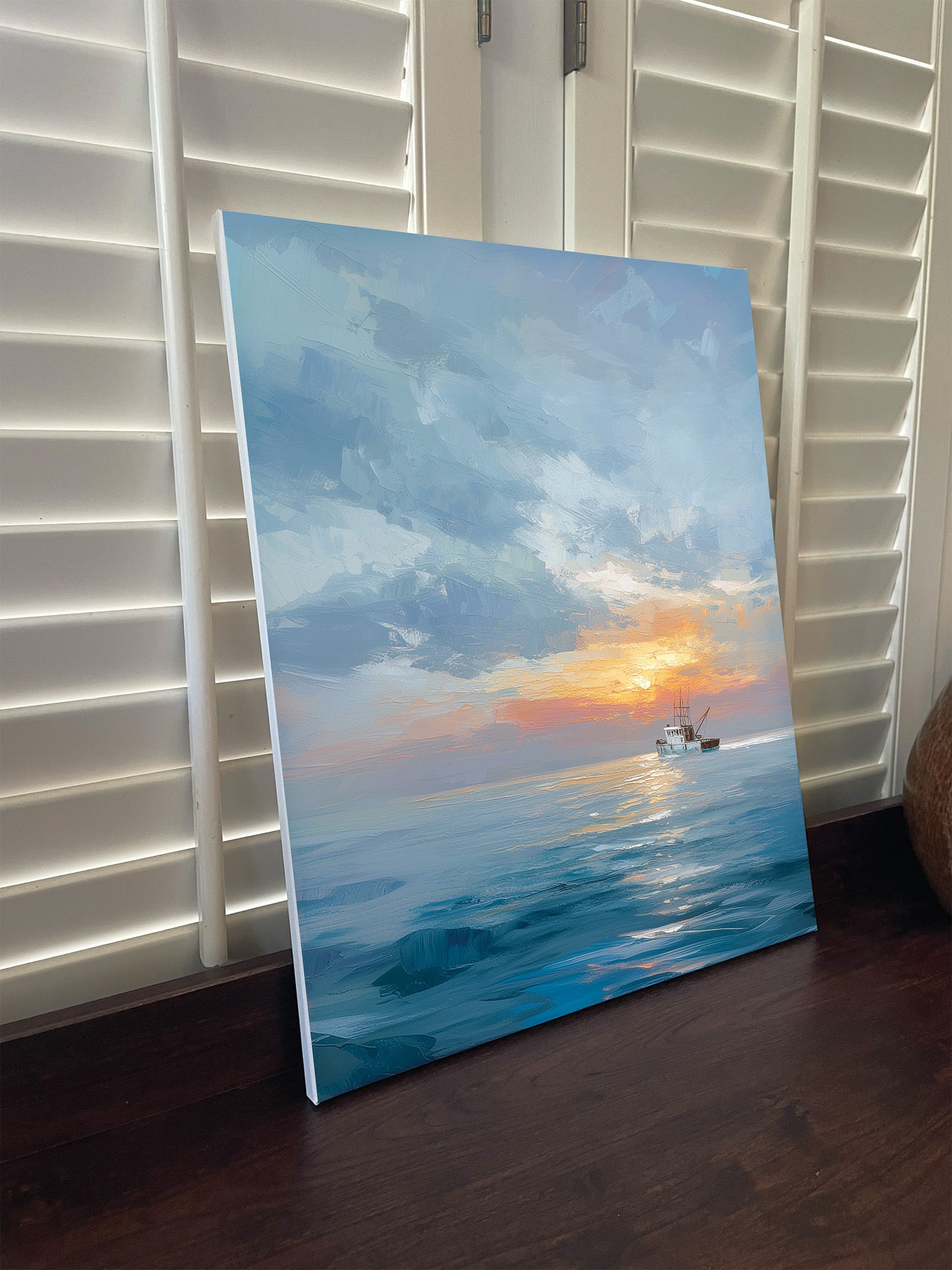 Fisherman Wall Art Print on canvas or poster. Fisherman 2