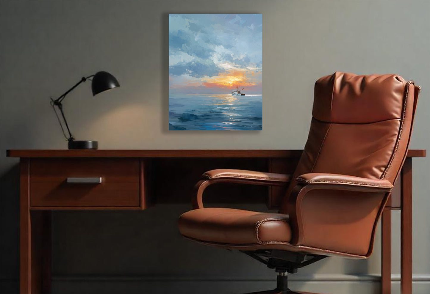 Fisherman Wall Art Print on canvas or poster. Fisherman 2