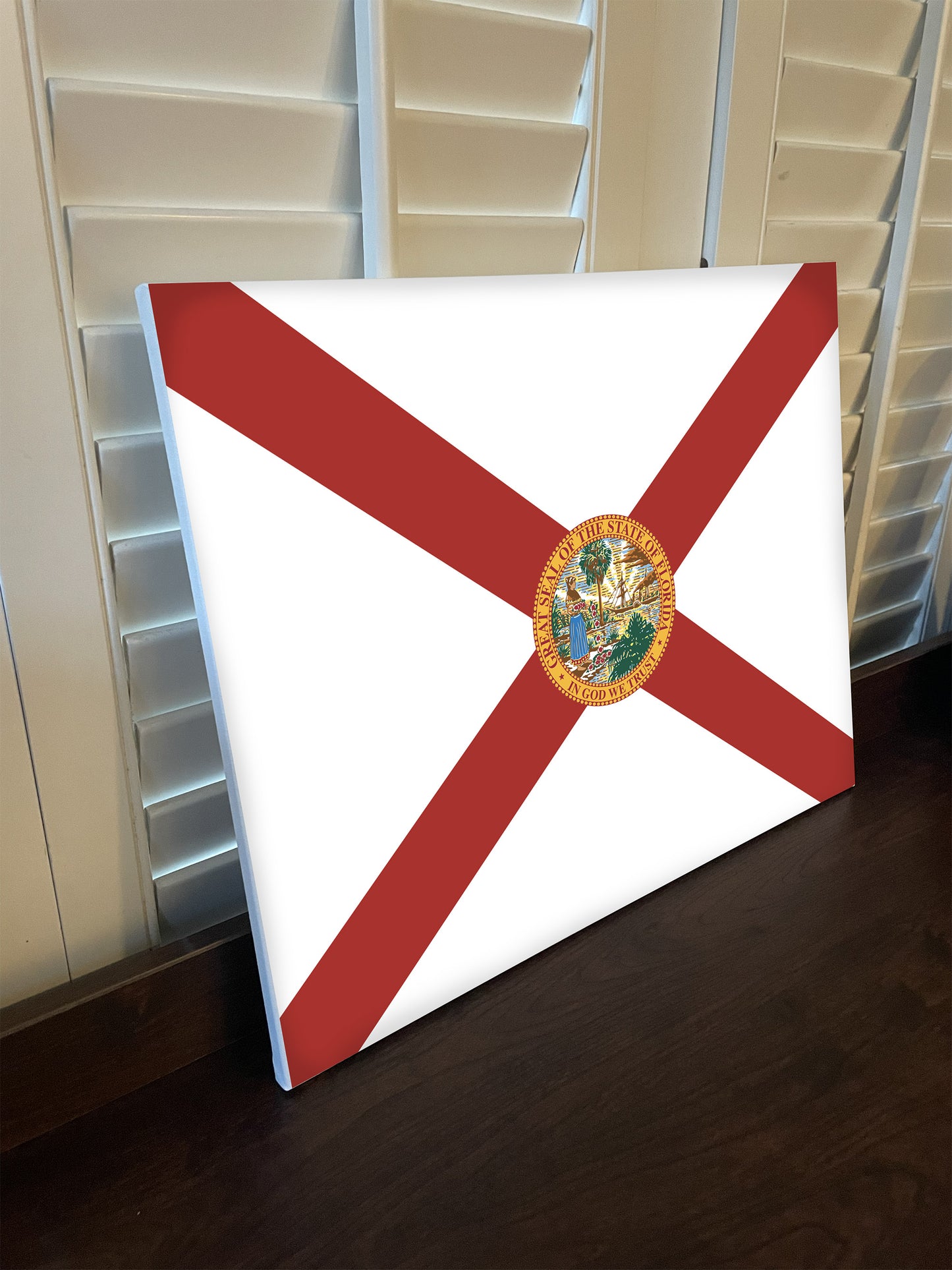Florida Flag on Canvas or Poster print.