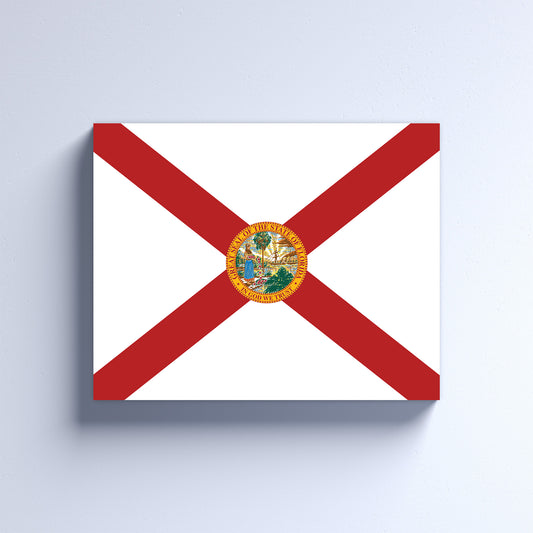 Florida Flag on Canvas or Poster print.