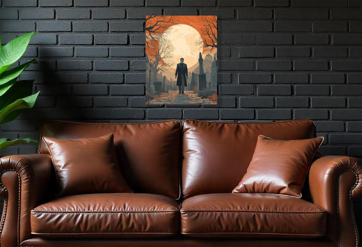 Halloween inspired Frankenstein Canvas Wall Art Prints. Frankenstein 1