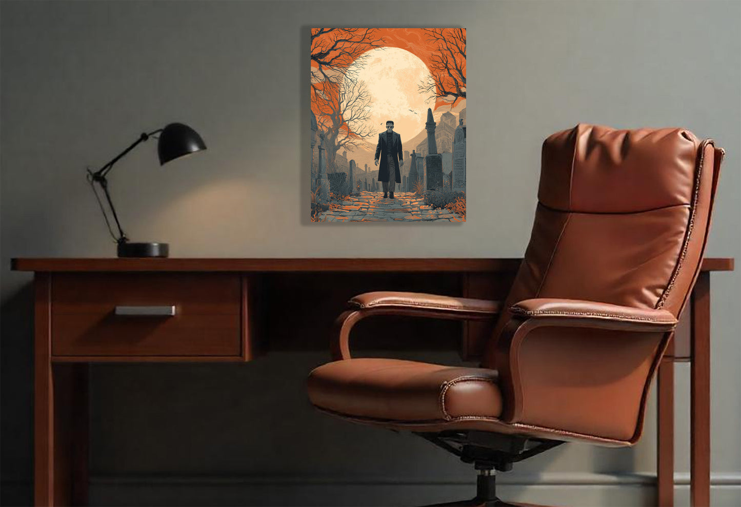 Halloween inspired Frankenstein Canvas Wall Art Prints. Frankenstein 1