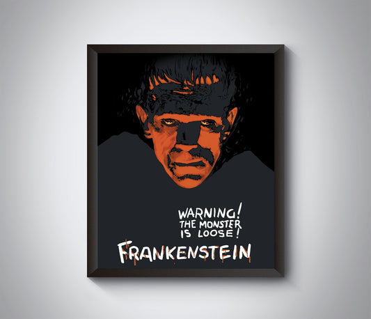 Frankenstein Vintage Movie Poster. Cleaned up and updated.