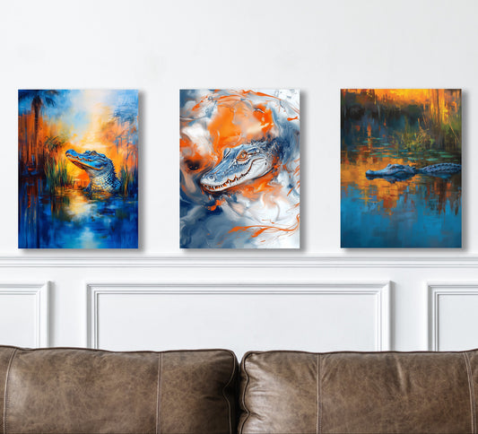 SALE! University of Florida Gators Inspired Canvas or Poster Wall Art Prints.
