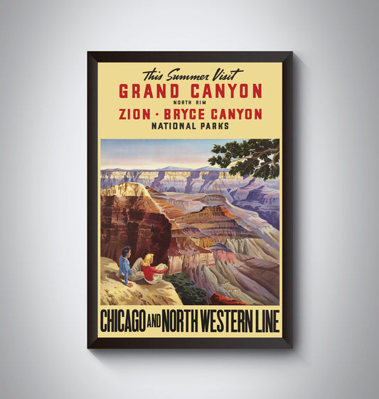 Vintage Grand Canyon Travel Poster from the 1920's and 1930's.