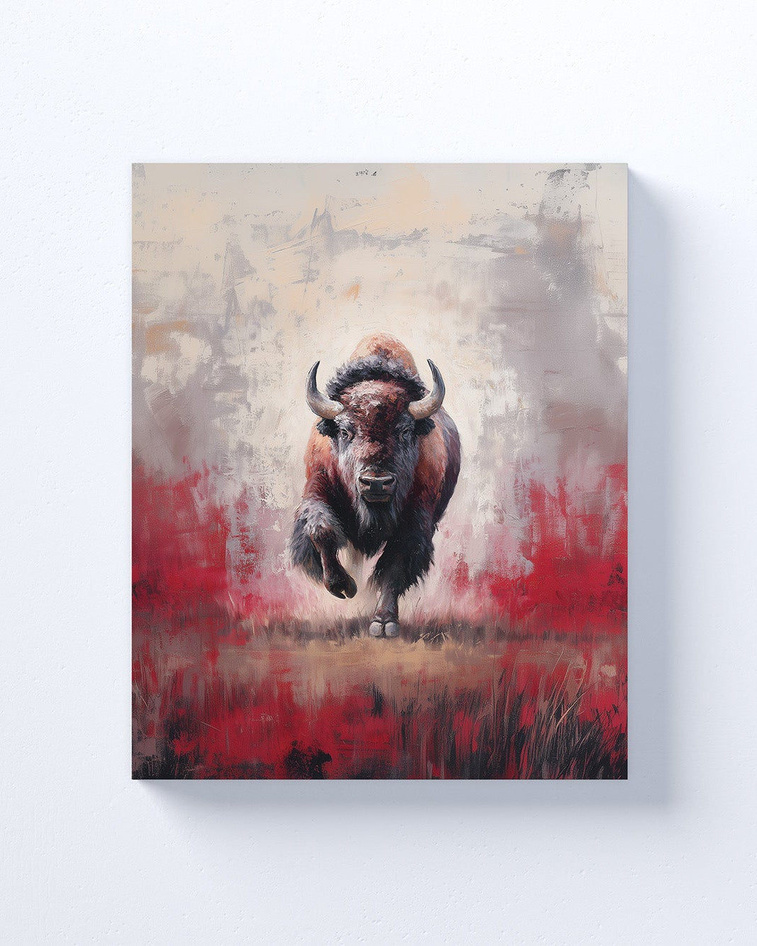Hoosiers/Buffalo Inspired Canvas or Poster Wall Art. Crimson and Cream. Hoosiers 1