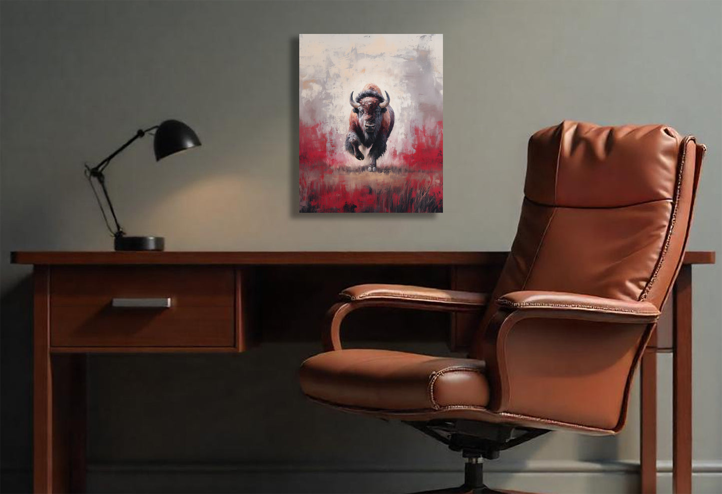 Hoosiers/Buffalo Inspired Canvas or Poster Wall Art. Crimson and Cream. Hoosiers 1