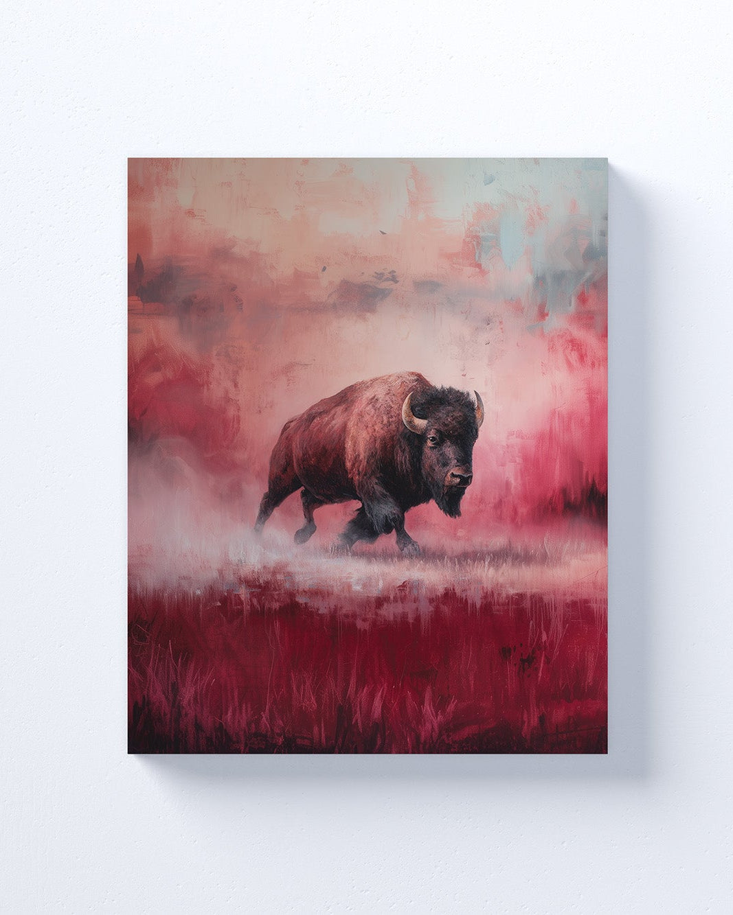 Hoosiers/Buffalo Inspired Canvas or Poster Wall Art. Crimson and Cream. Hoosiers 2