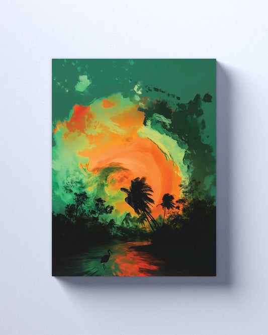 Miami Hurricanes inspired Canvas or Print Wall Art. Hurricanes 1