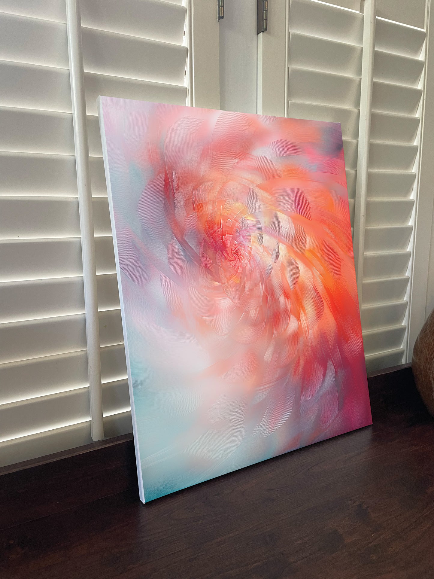Boho style, abstract canvas or Poster Art with vibrant colors. Interstellar