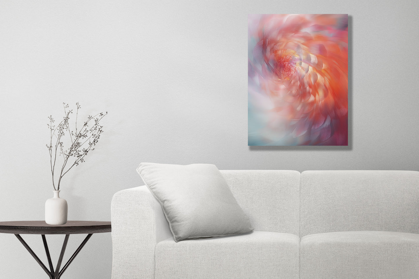 Boho style, abstract canvas or Poster Art with vibrant colors. Interstellar