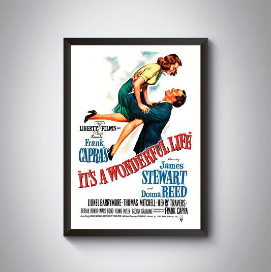 It's A Wonderful Life Vintage Movie Poster. Cleaned up and updated.