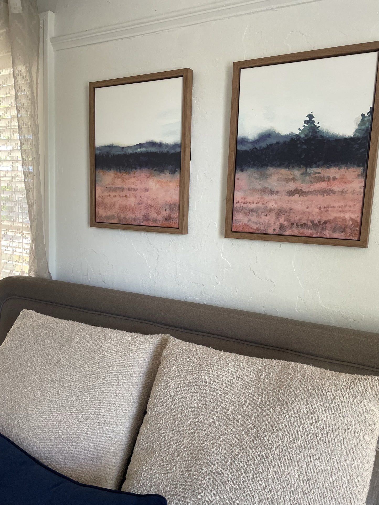 Beautiful Framed Canvas Landscape Art. Sold as single pieces or as a panel set. Landscape 2