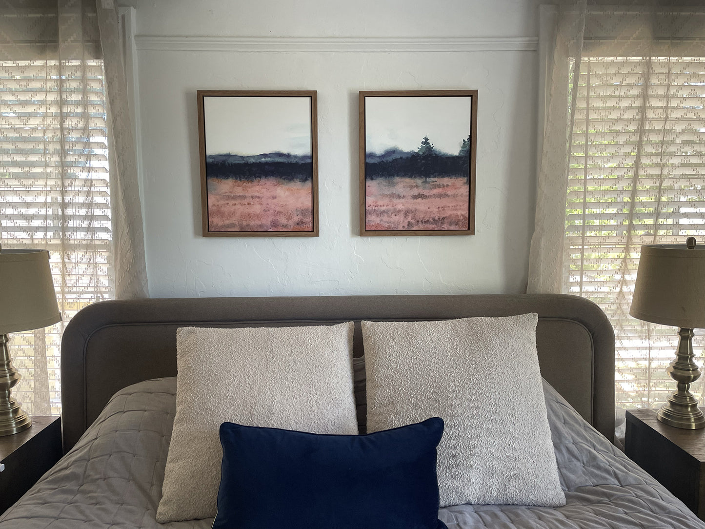 Beautiful Framed Canvas Landscape Art. Sold as single pieces or as a panel set. Landscape 2