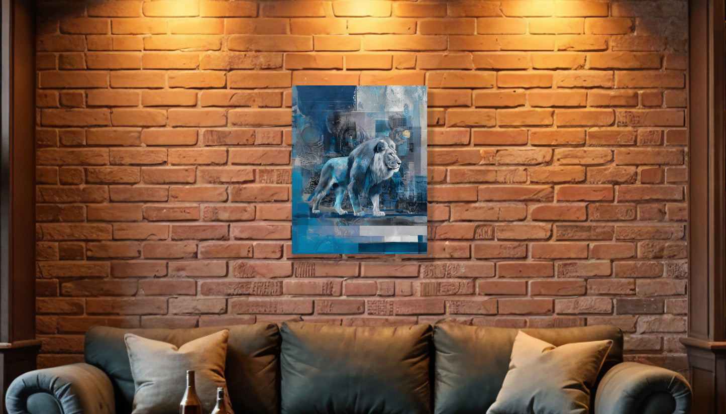 Detroit Lions Inspired Canvas or Poster Wall Art Print. Lions 1