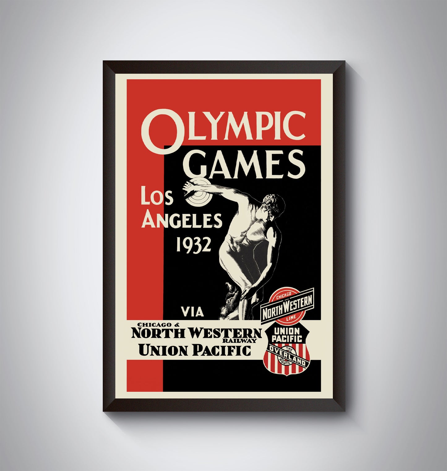 Los Angeles 1932 Olympic Games Vintage Travel Poster, Los Angeles 1