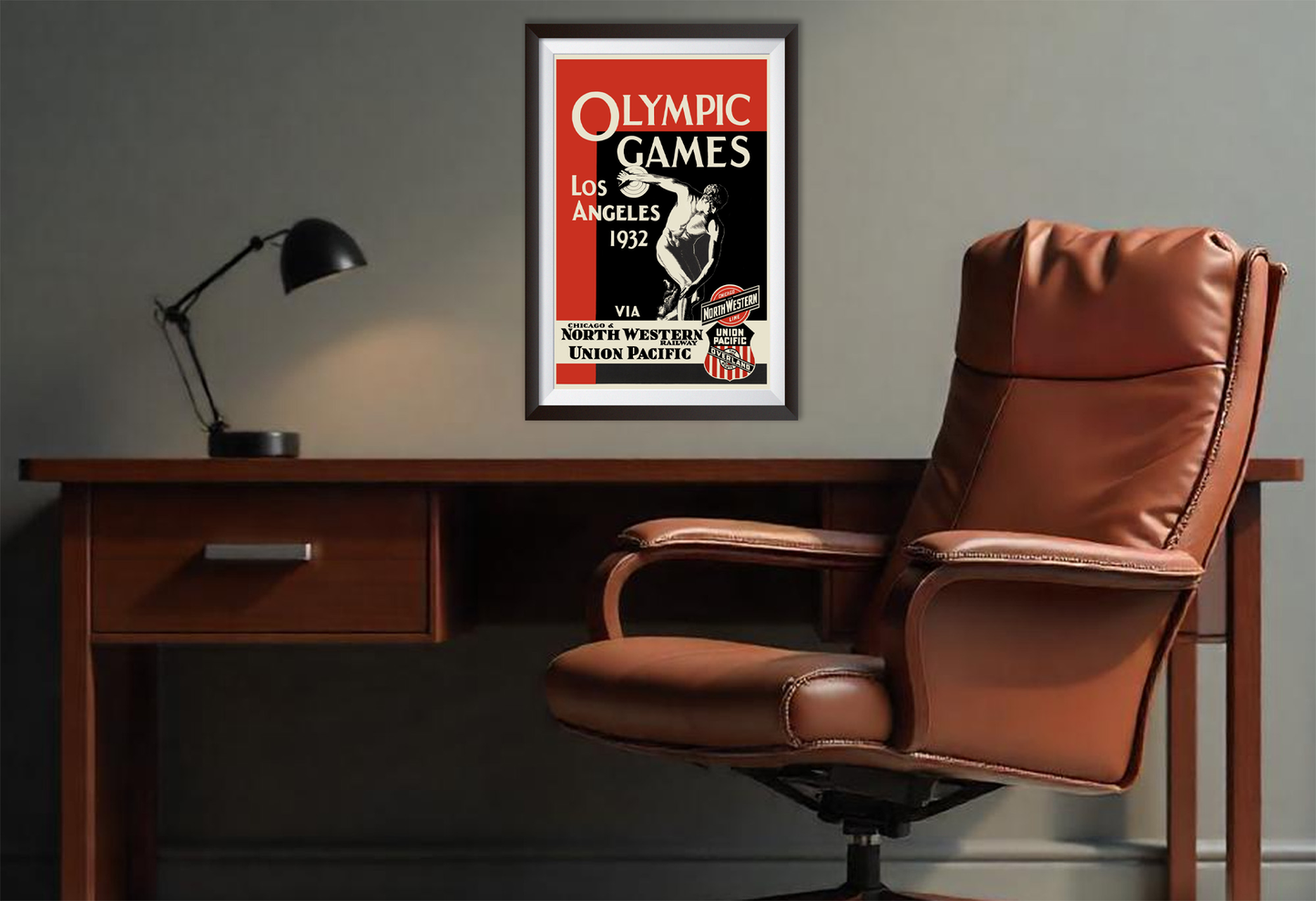 Los Angeles 1932 Olympic Games Vintage Travel Poster, Los Angeles 1