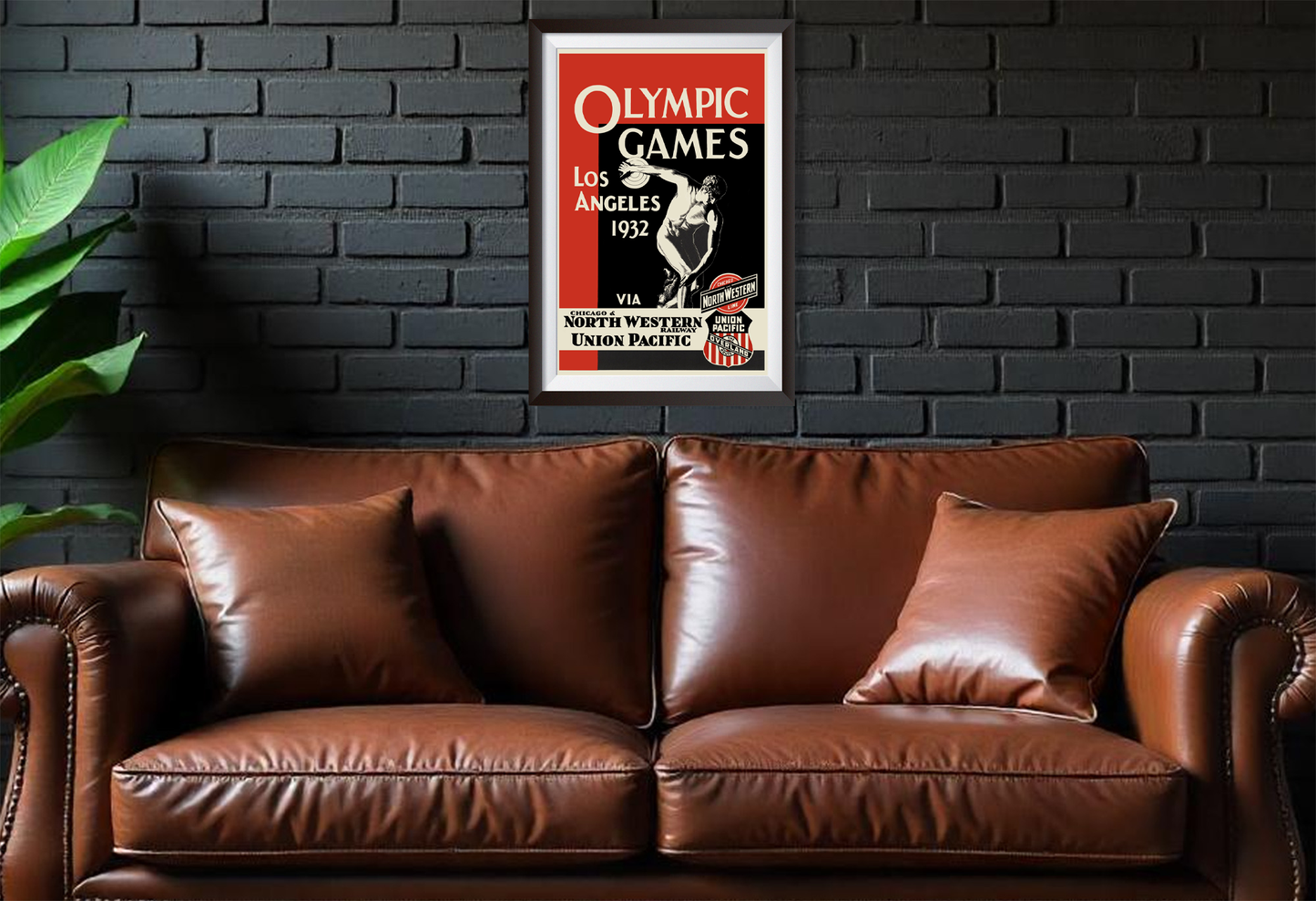 Los Angeles 1932 Olympic Games Vintage Travel Poster, Los Angeles 1