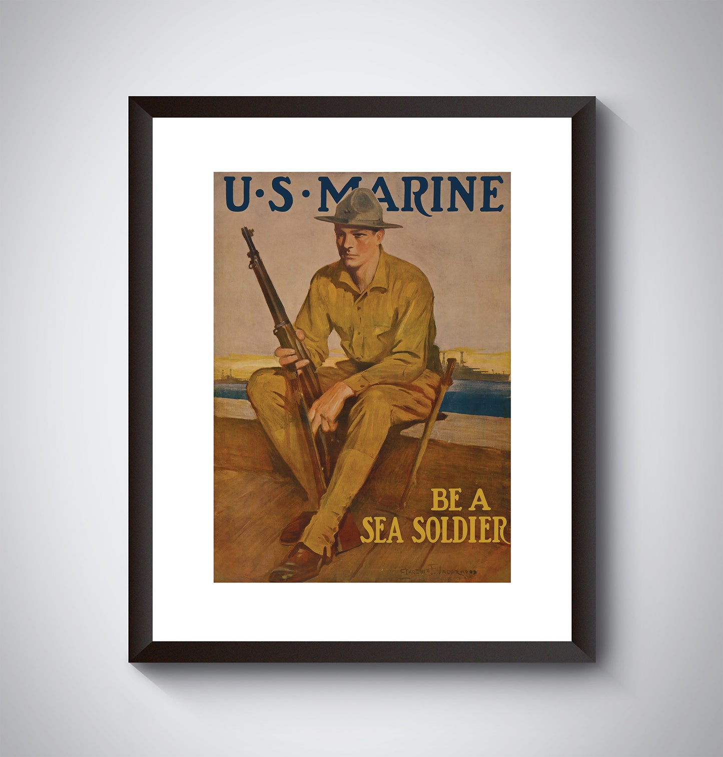 Vintage US Marines Recruitment Poster. Marines 2