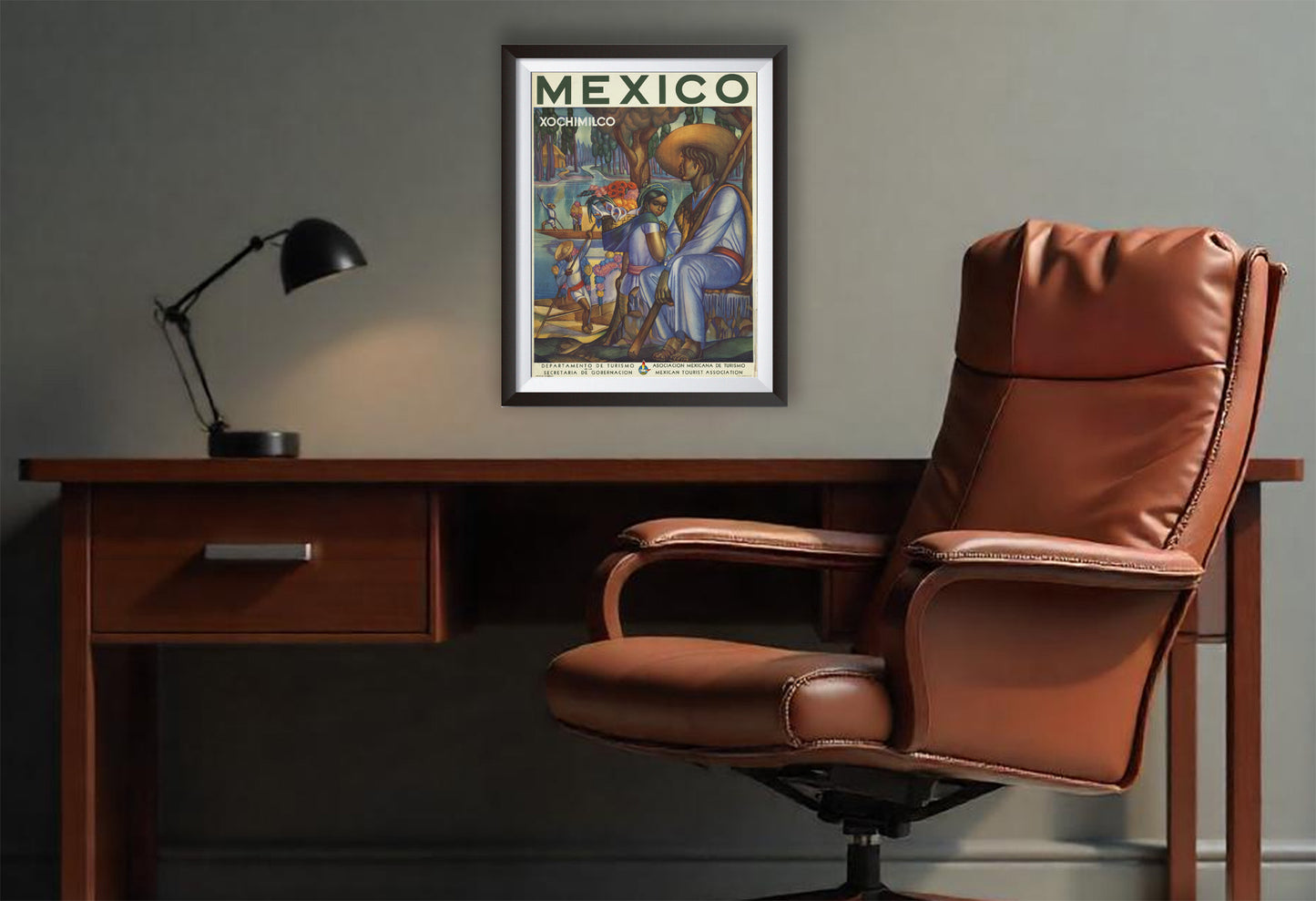 Vintage Mexico Travel Poster from the 1920's and 1930's. Mexico 1
