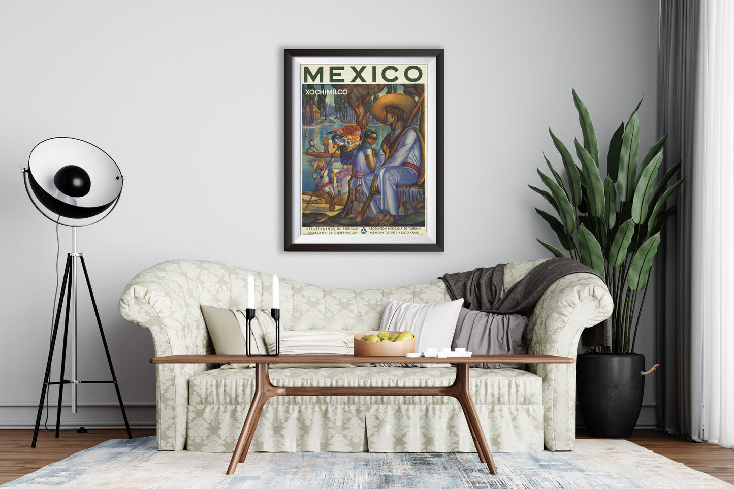 Vintage Mexico Travel Poster from the 1920's and 1930's. Mexico 1