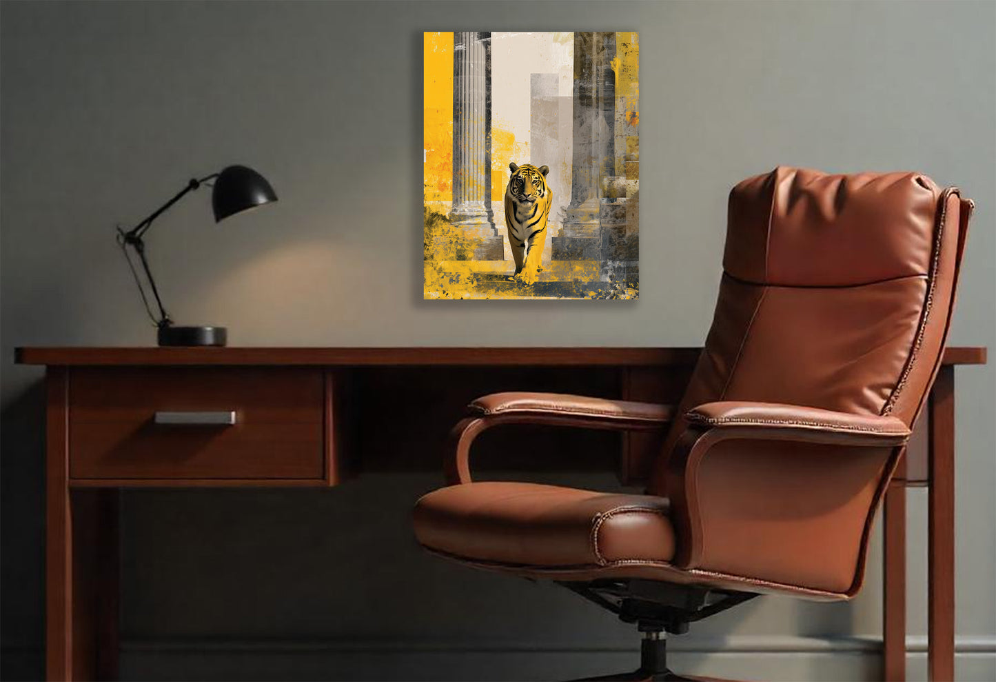 University of Missouri Tigers Inspired Canvas or Poster Wall Art. Black and Yellow. Tigers 1