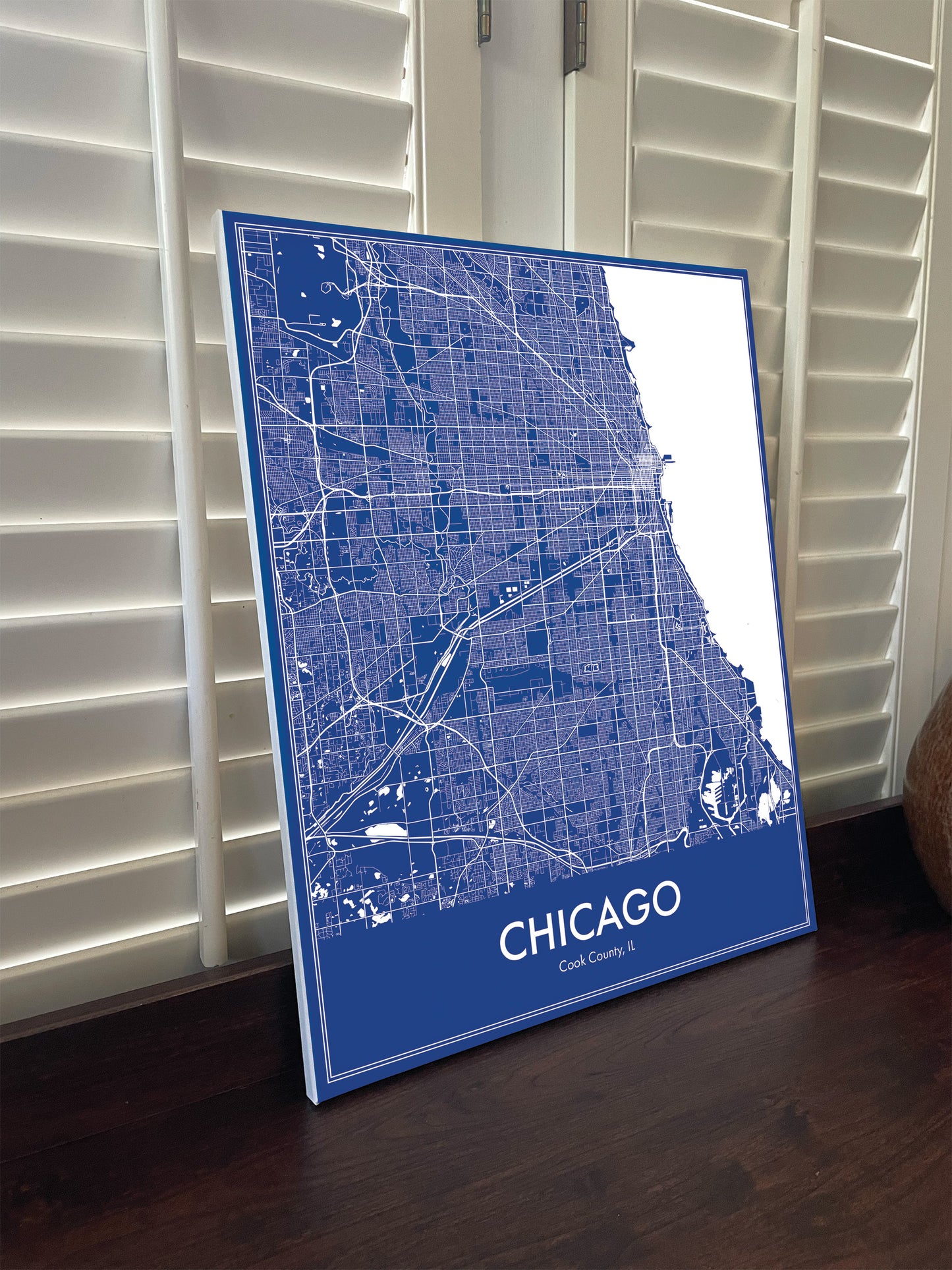 Modern Minimalist Chicago, Illinois stylized Canvas or Poster print. (Copy)