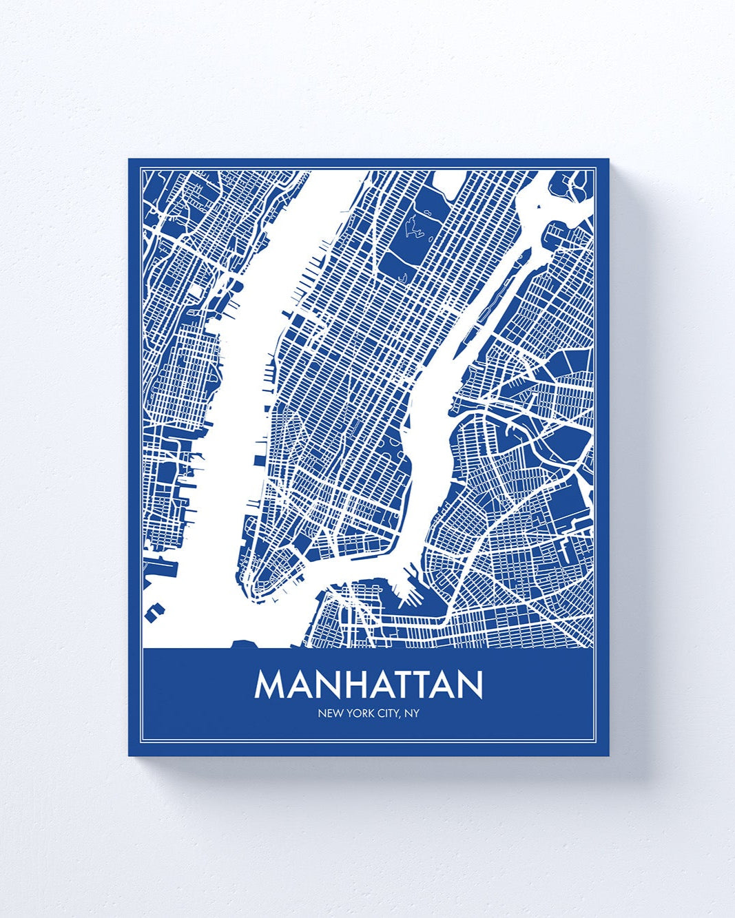 Modern Manhattan, Minimalist Canvas or Poster print.