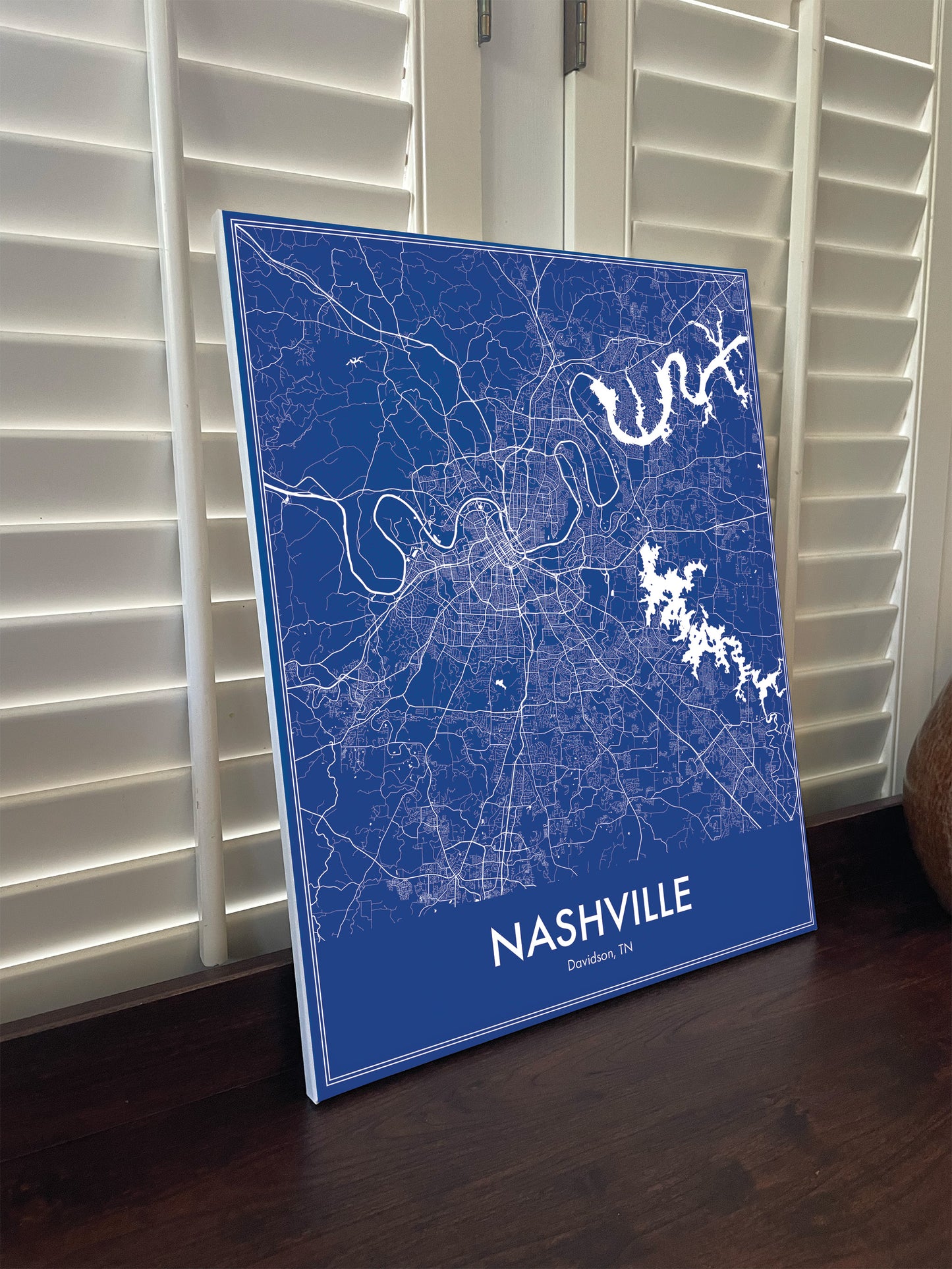 Modern Minimalist Nashville, TN stylized Canvas or Poster print.