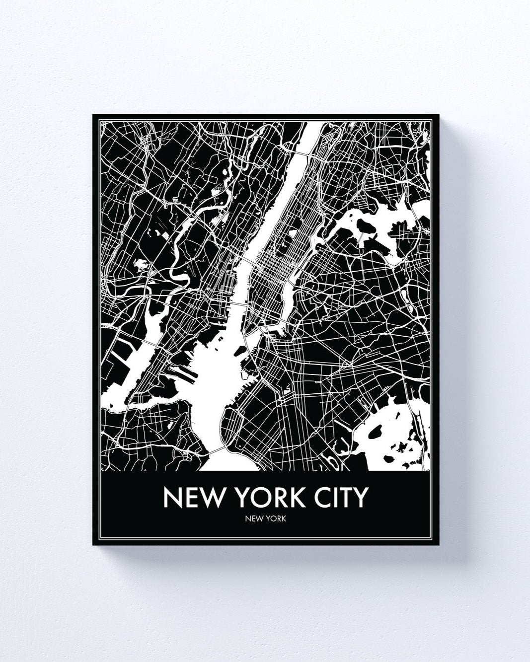 Modern New York City, Minimalist Canvas or Poster print.