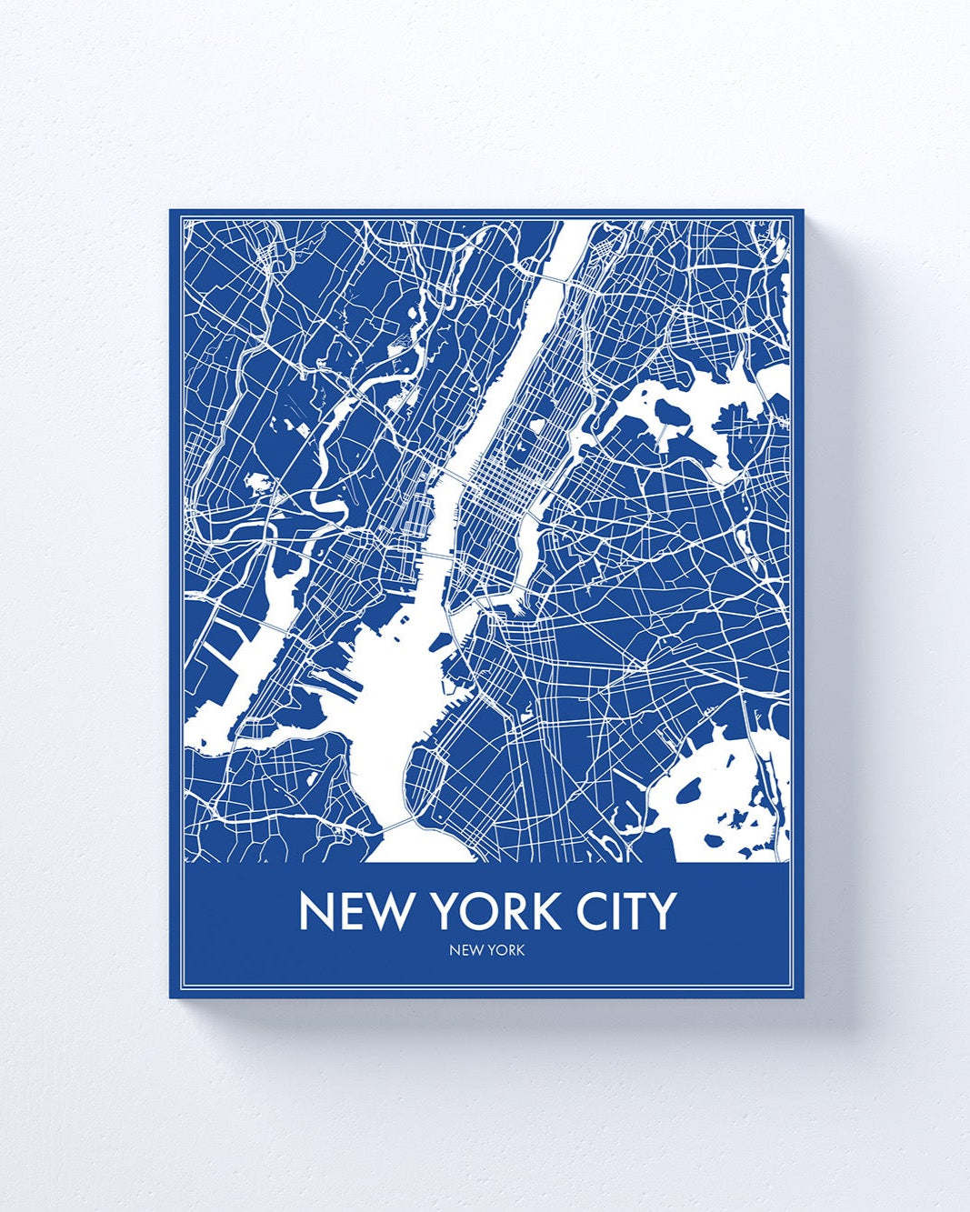 Modern New York City, Minimalist Canvas or Poster print.