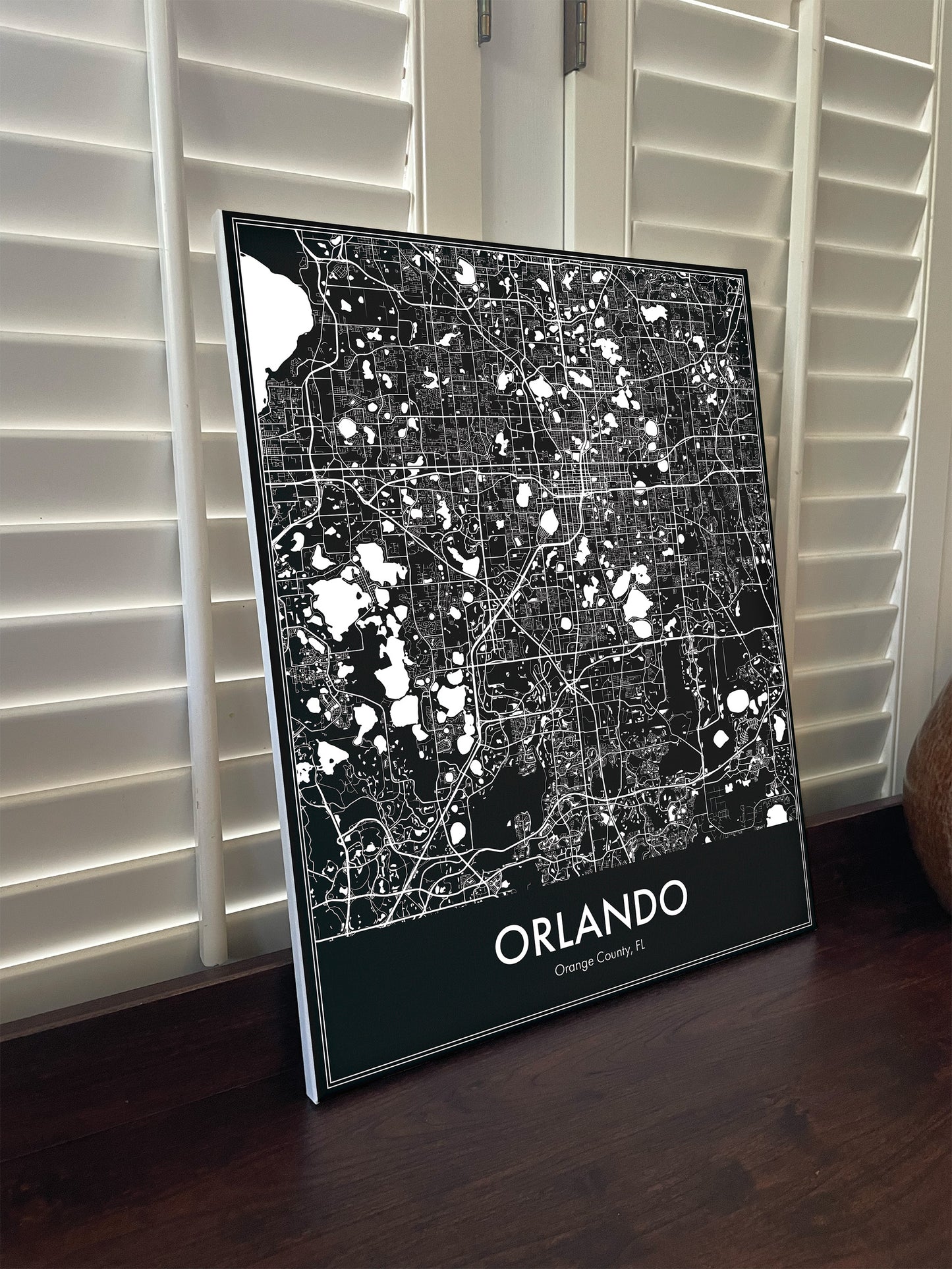 Modern Minimalist Orlando, Florida stylized Canvas or Poster print.