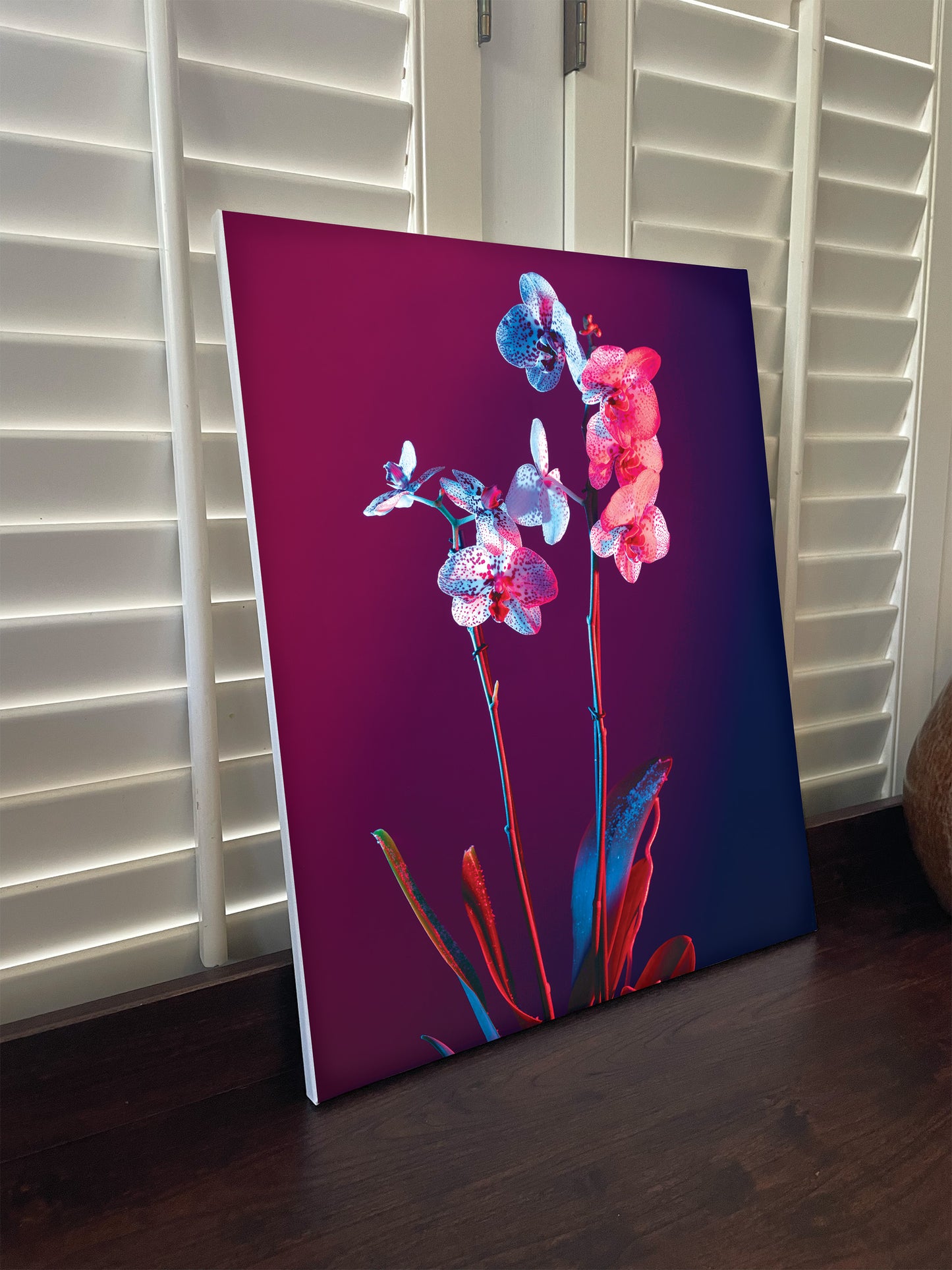 Neon Flowers 2 wall art prints.