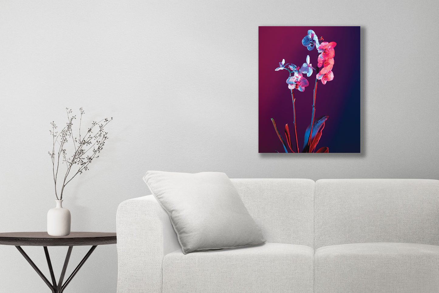 Neon Flowers 2 wall art prints.