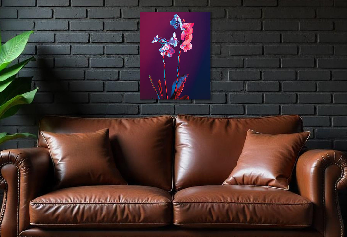 Neon Flowers 2 wall art prints.