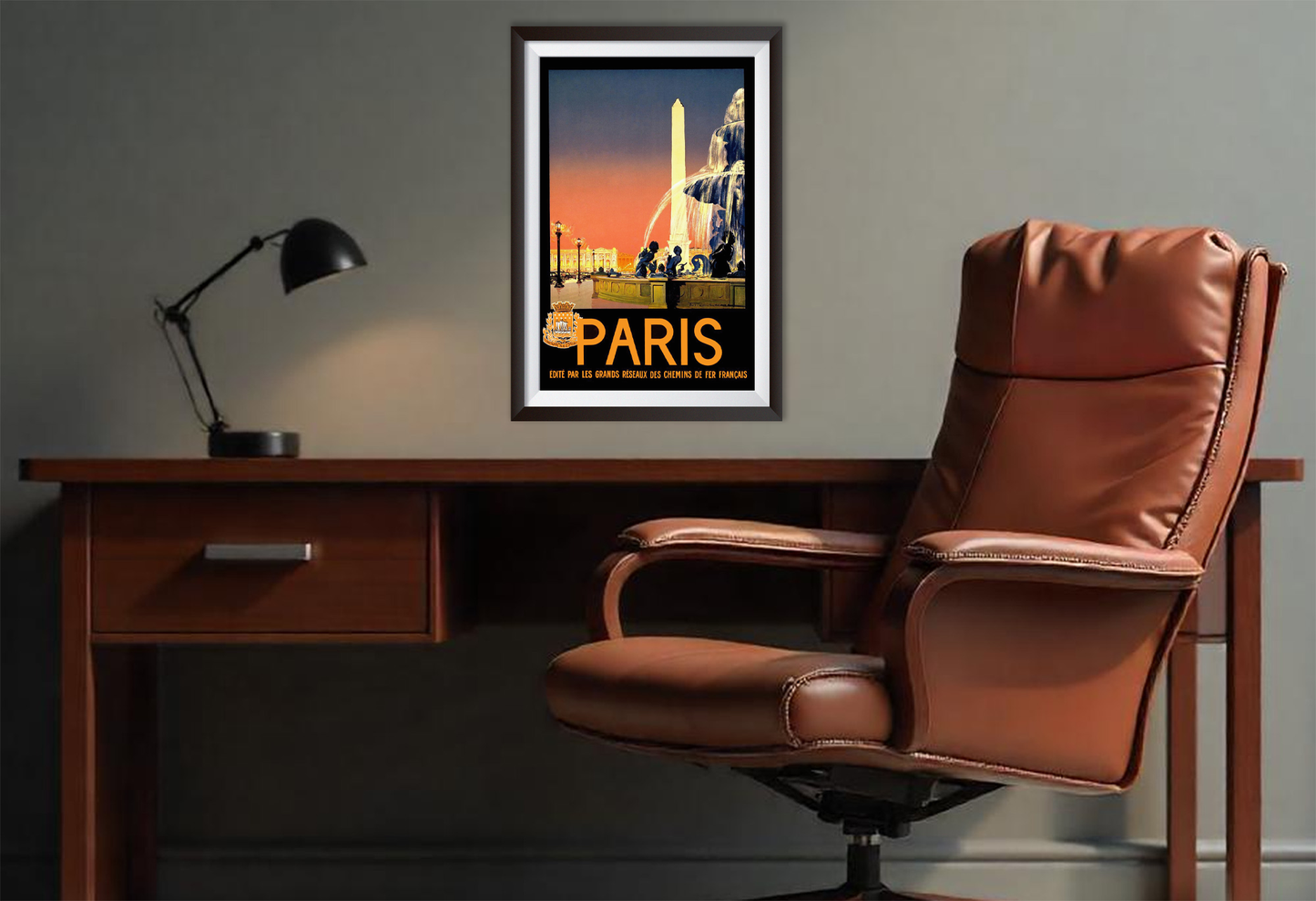 Paris, France Vintage Travel Poster from the 1920's and 1930's. Paris 2