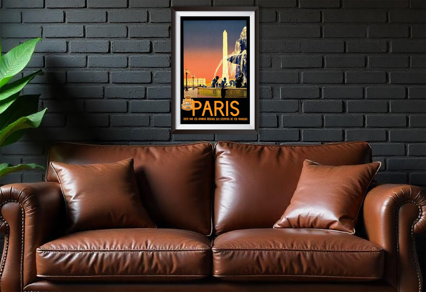 Paris, France Vintage Travel Poster from the 1920's and 1930's. Paris 2