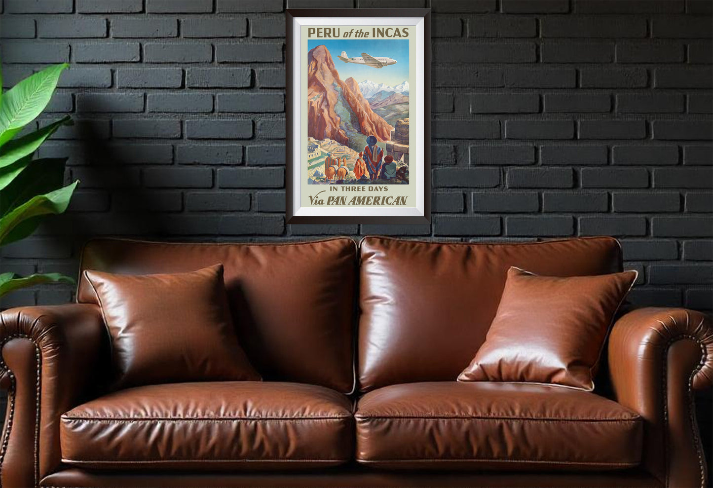 Vintage Peru Travel Poster from the 1920's and 1930's, Peru 1