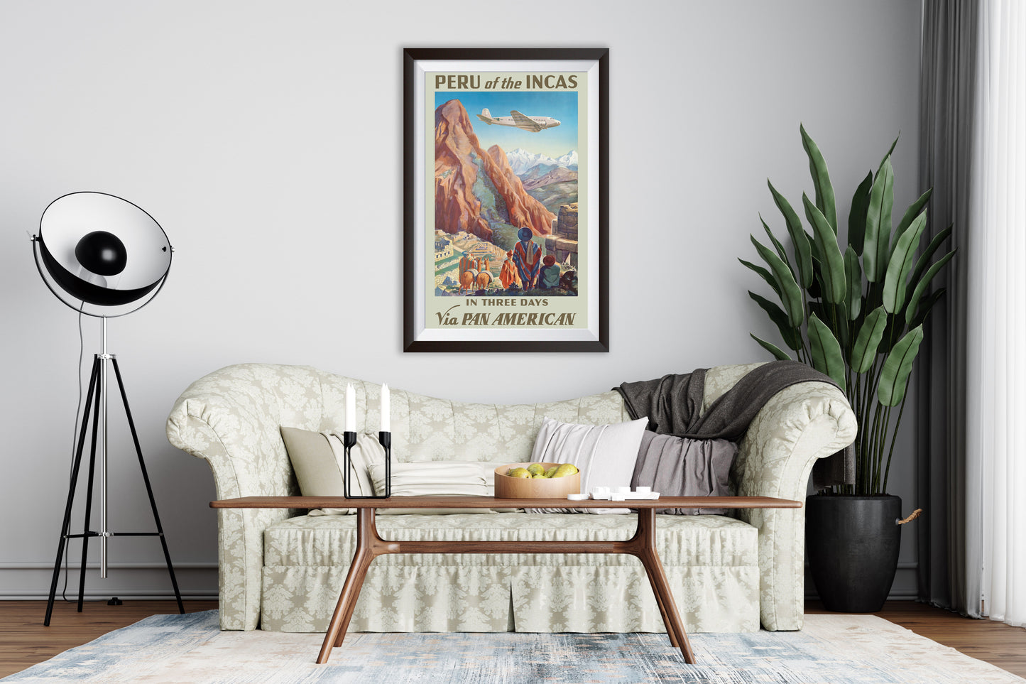 Vintage Peru Travel Poster from the 1920's and 1930's, Peru 1