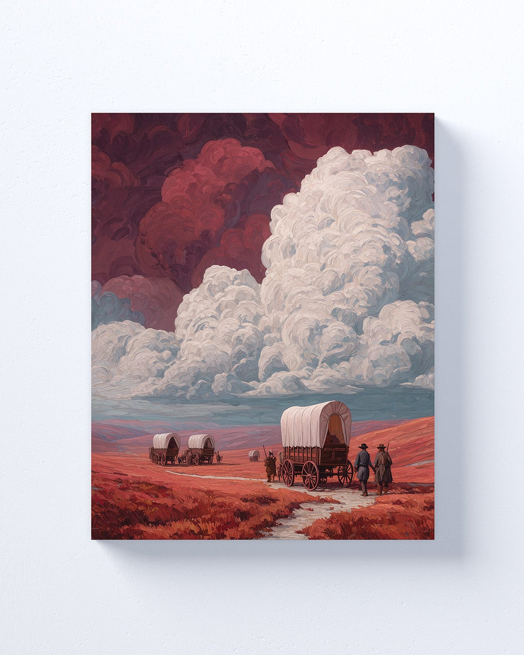 Sooners/Settlers Canvas or Poster Wall Art. Crimson and Cream. Sooners 1