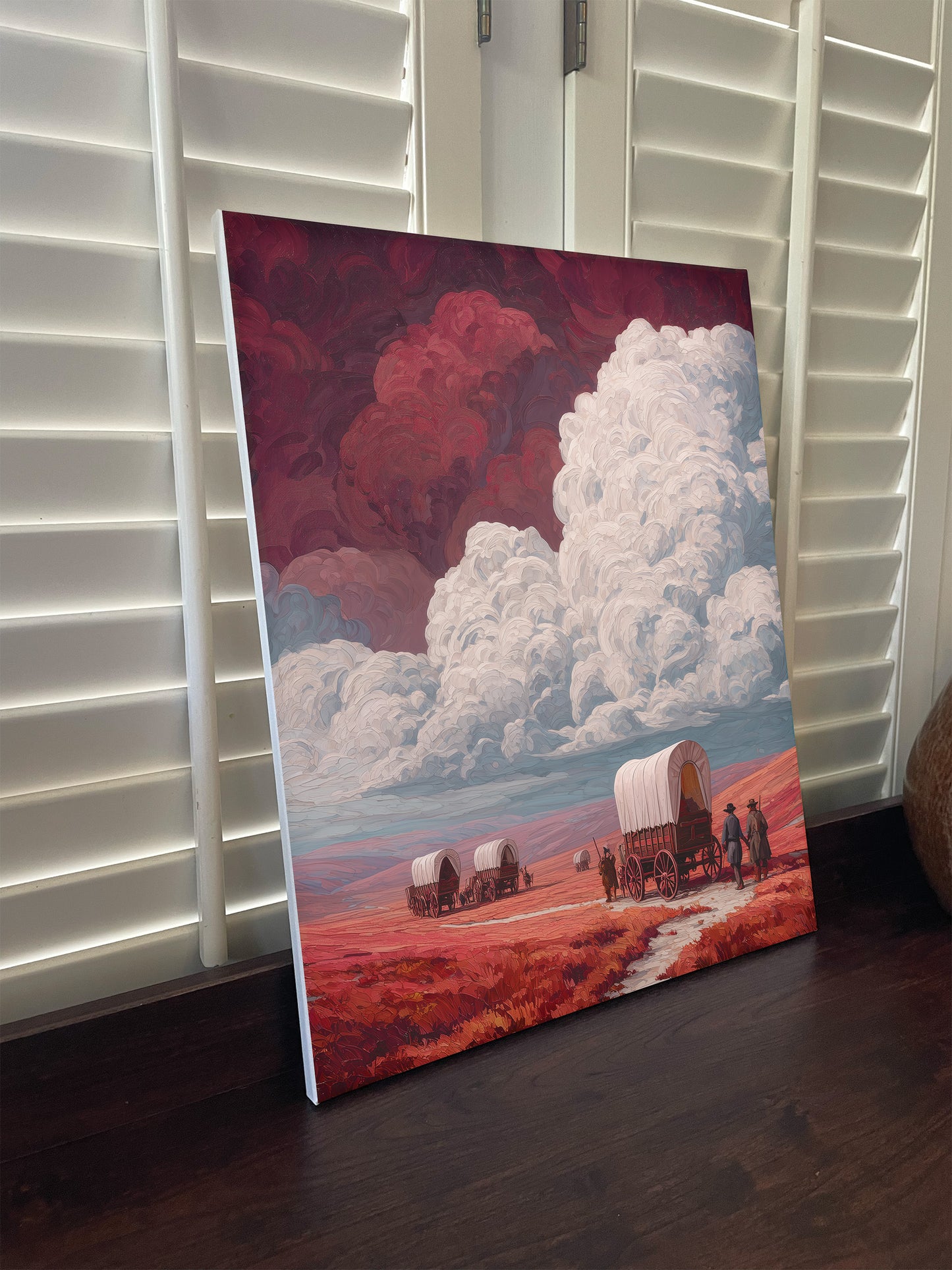 Sooners/Settlers Canvas or Poster Wall Art. Crimson and Cream. Sooners 1