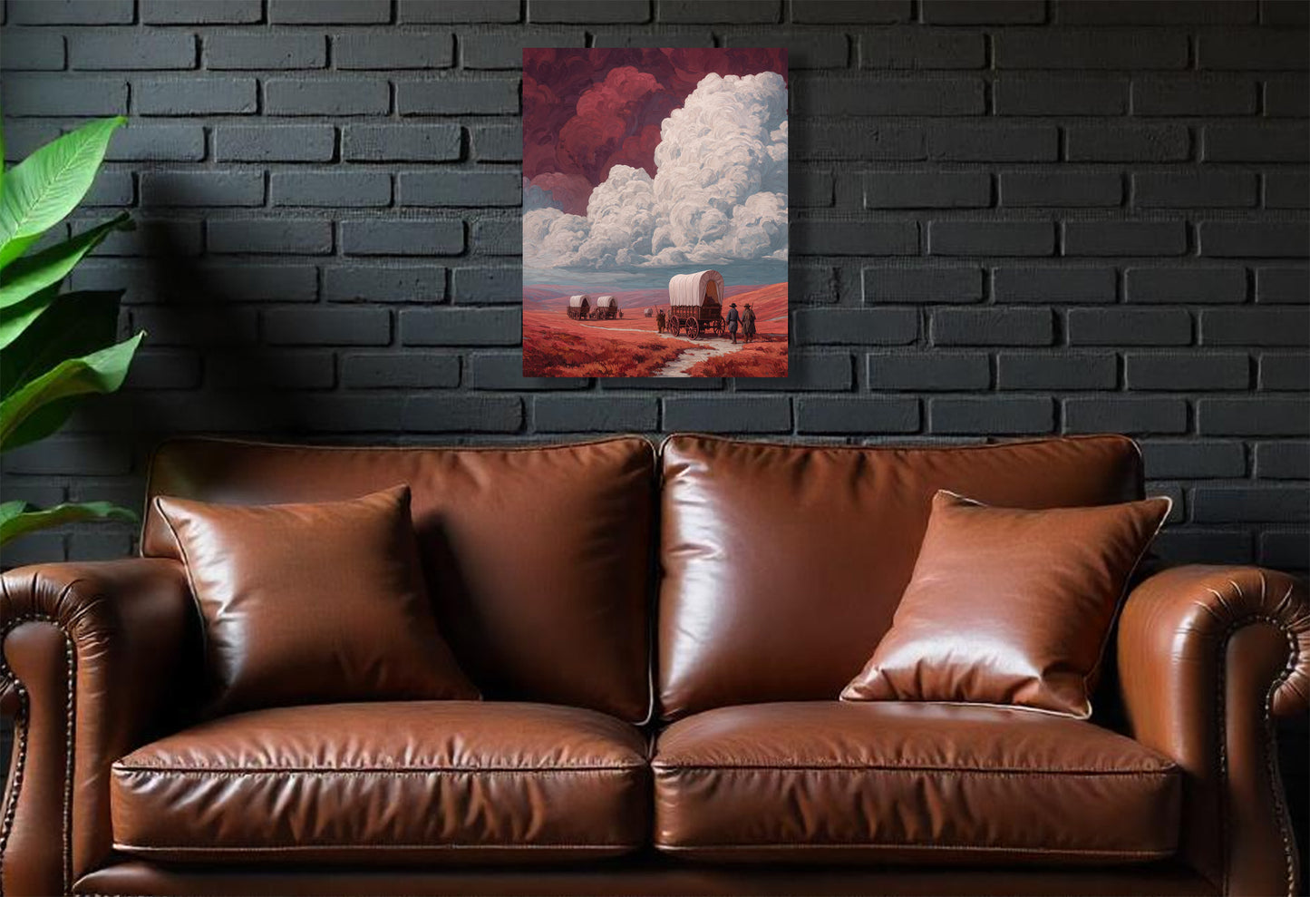 Sooners/Settlers Canvas or Poster Wall Art. Crimson and Cream. Sooners 1