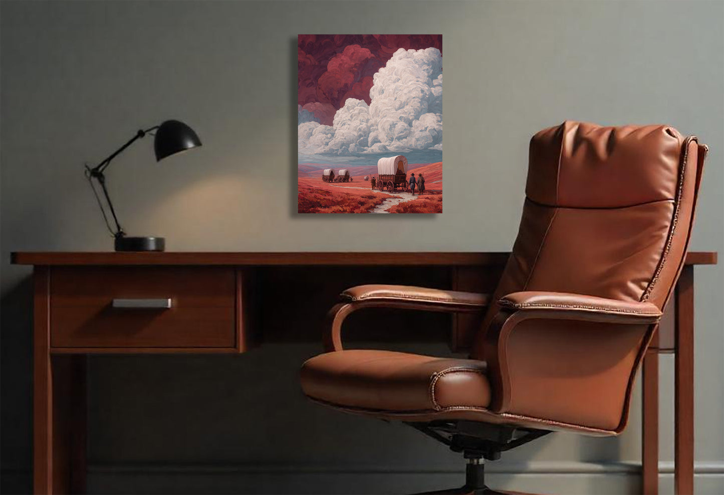 Sooners/Settlers Canvas or Poster Wall Art. Crimson and Cream. Sooners 1
