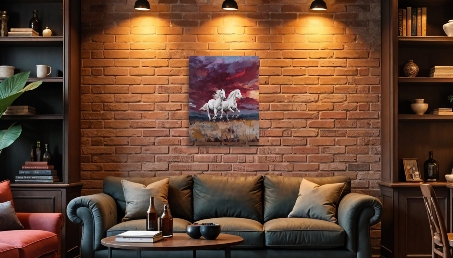 Sooners/Settlers Inspired Canvas or Poster Wall Art. Crimson and Cream. Sooners 2