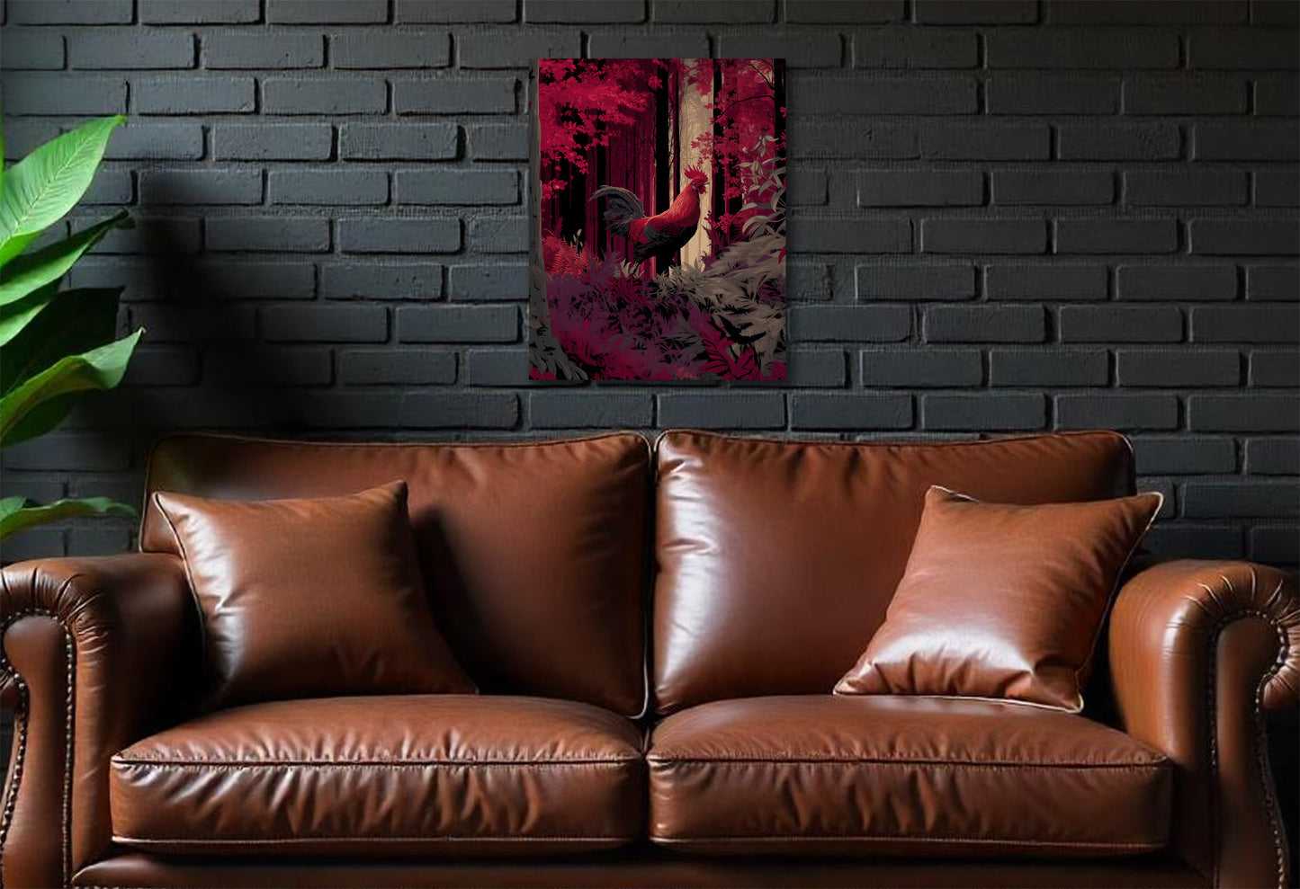 Camecock Canvas or Poster Wall Art. Maroon and black. Gamecocks 1