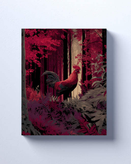 Camecock Canvas or Poster Wall Art. Maroon and black. Gamecocks 1