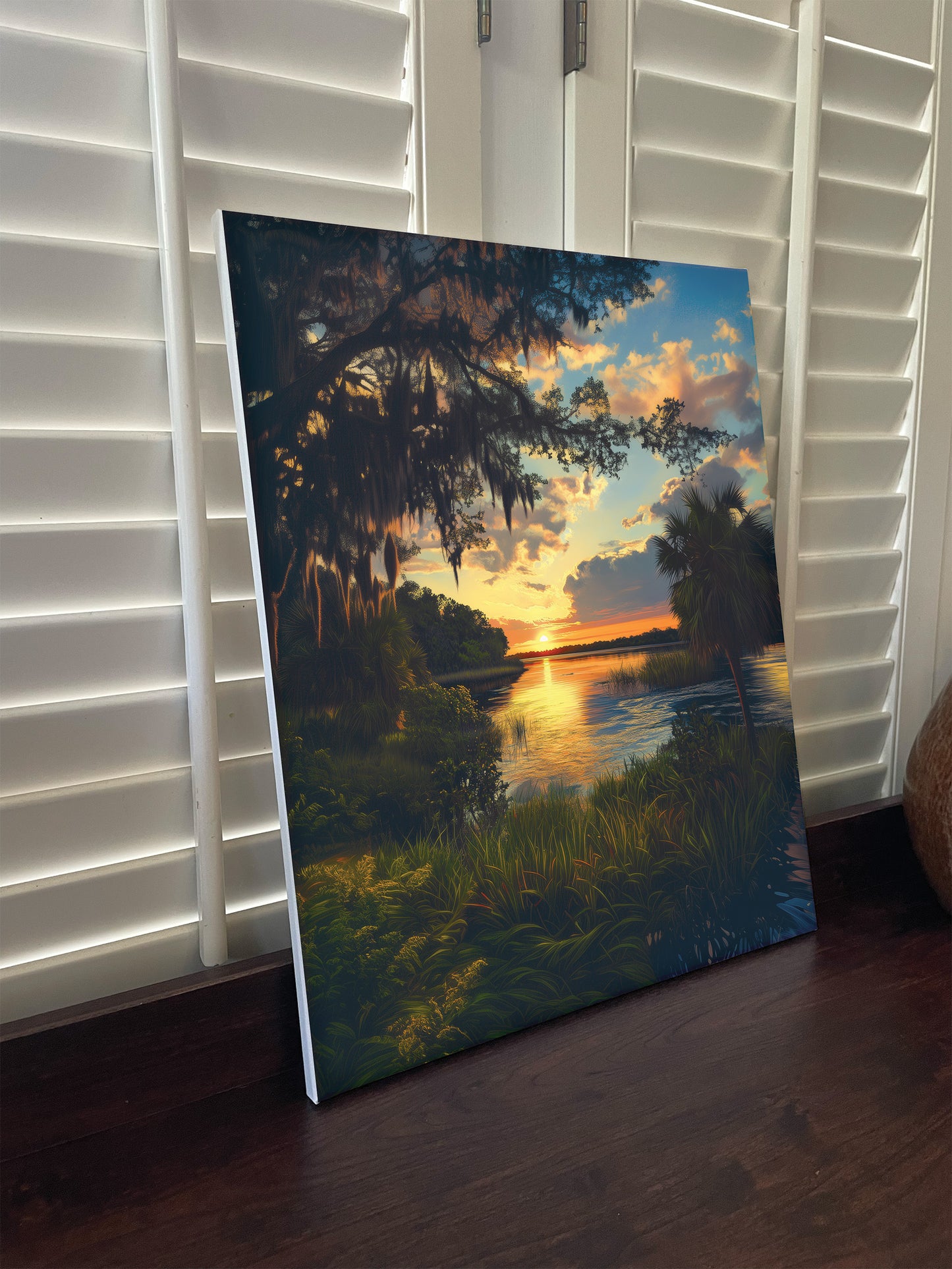 Beautiful St Johns River in North Florida graphic canvas or poster print. St John's River 1