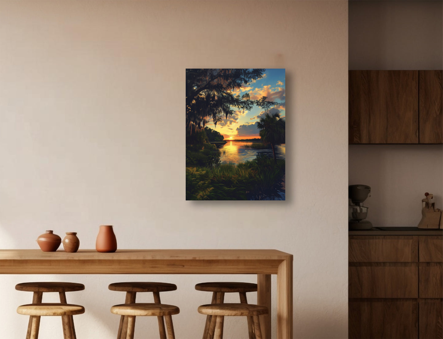 Beautiful St Johns River in North Florida graphic canvas or poster print. St John's River 1